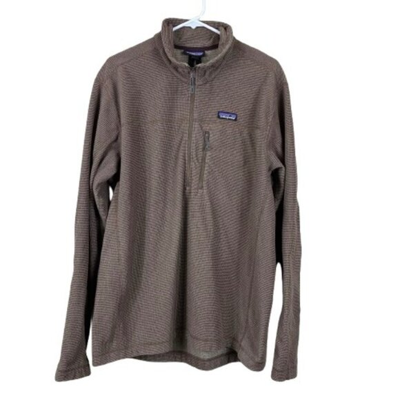 Patagonia Men’s Oakes 1/4 Zip Pullover Ash Tan Size XL Gorpcore - Picture 1 of 6